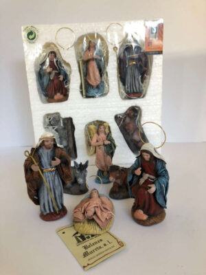 Presepe in terracotta 6 pezzi cm.9