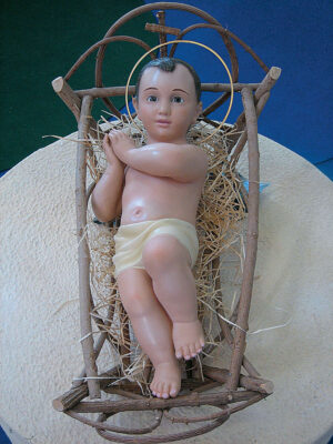 Bambino Gesù di Betlemme in gesso