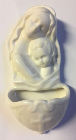Acquasantiera  porcellana cm. 12,5