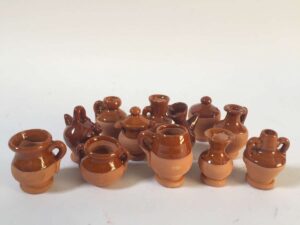 Anfore terracotta smaltata cm. 3 (Conf. 36 pz.)