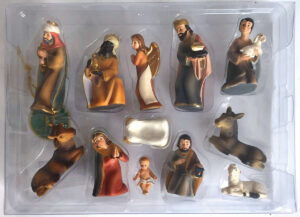 Presepe in  resina 11 pezzi  cm. 6,5