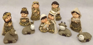 Presepe resina cm. 6 da 10 pz.