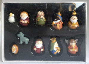 Presepe in  resina 10  pezzi cm. 3,5